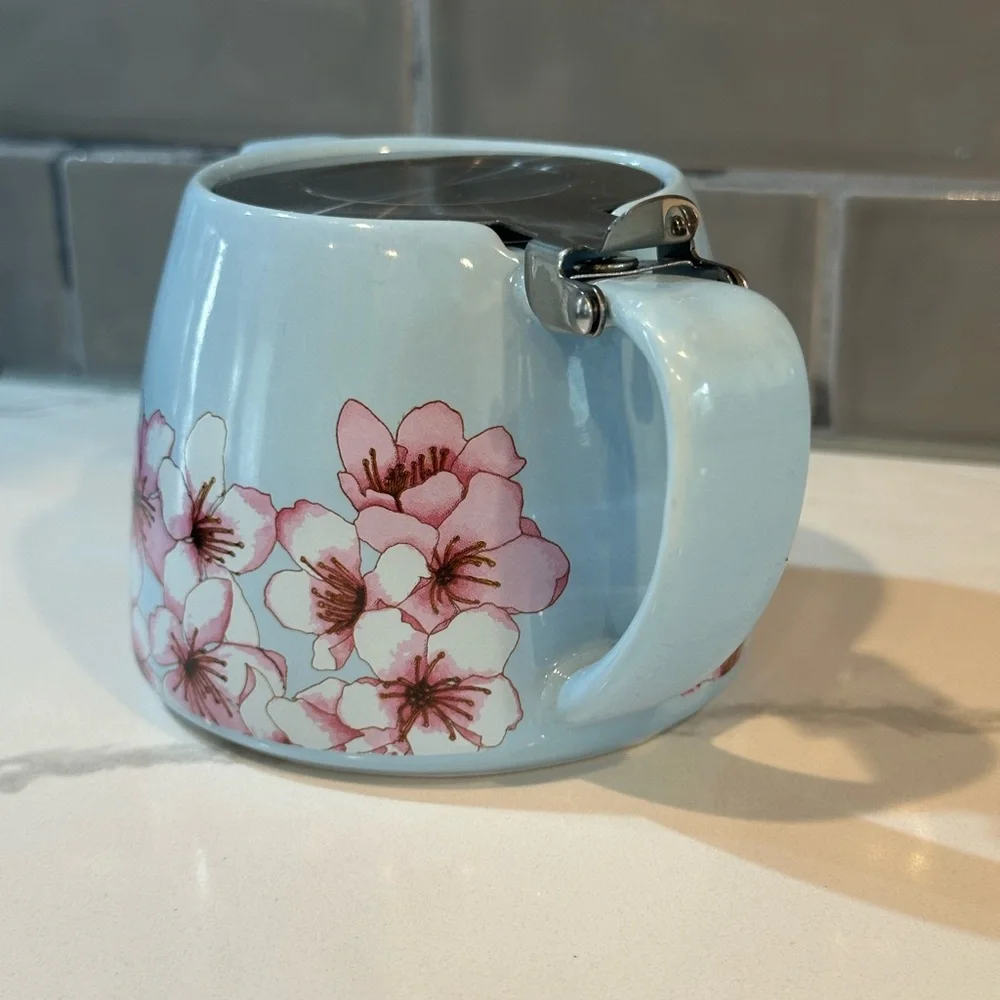 ALFRED Ceramic & Stainless Steel Teapot 20oz dripless spout heat resistant - Picture 4 of 16